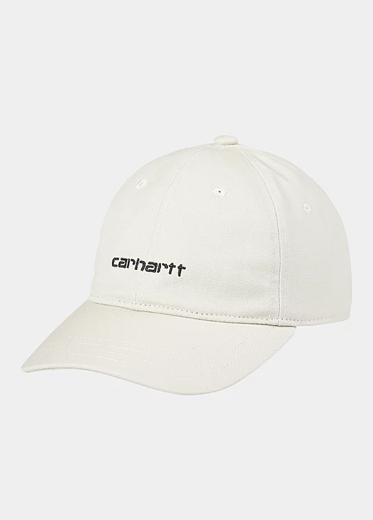 Carhartt WIP Canvas Script Cap in White