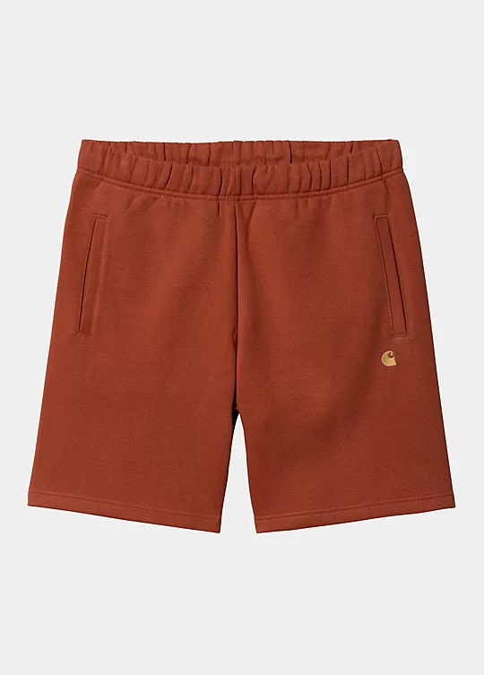 Carhartt WIP Chase Sweat Short in Red