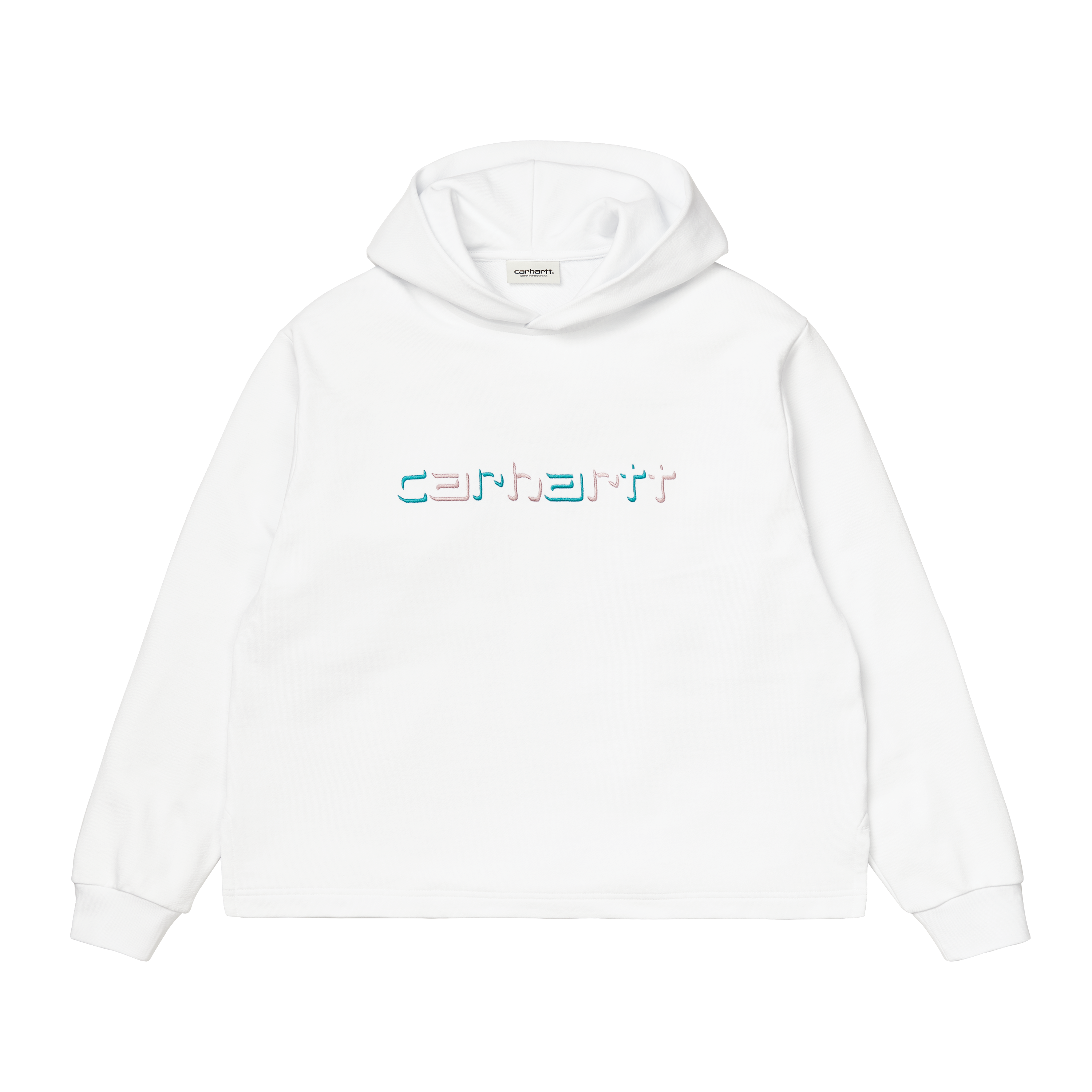 hooded shadow script sweatshirt