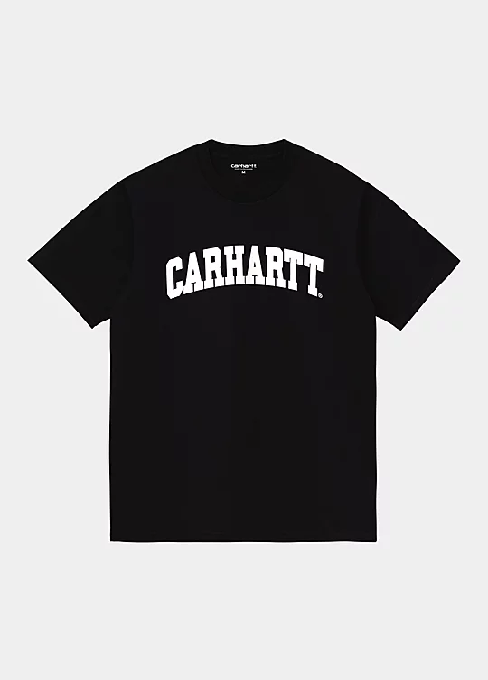 Carhartt WIP Short Sleeve University T-Shirt in Nero