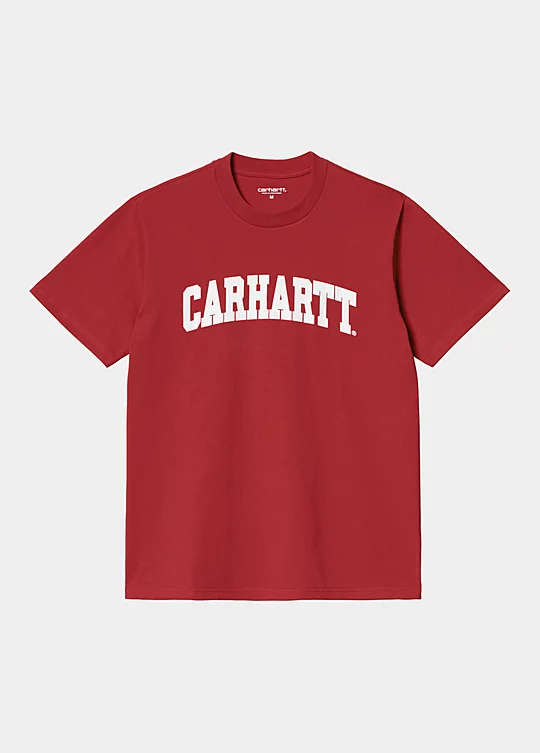 Carhartt WIP Short Sleeve University T-Shirt in Rot