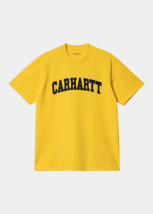 Carhartt WIP Short Sleeve University T-Shirt in Yellow