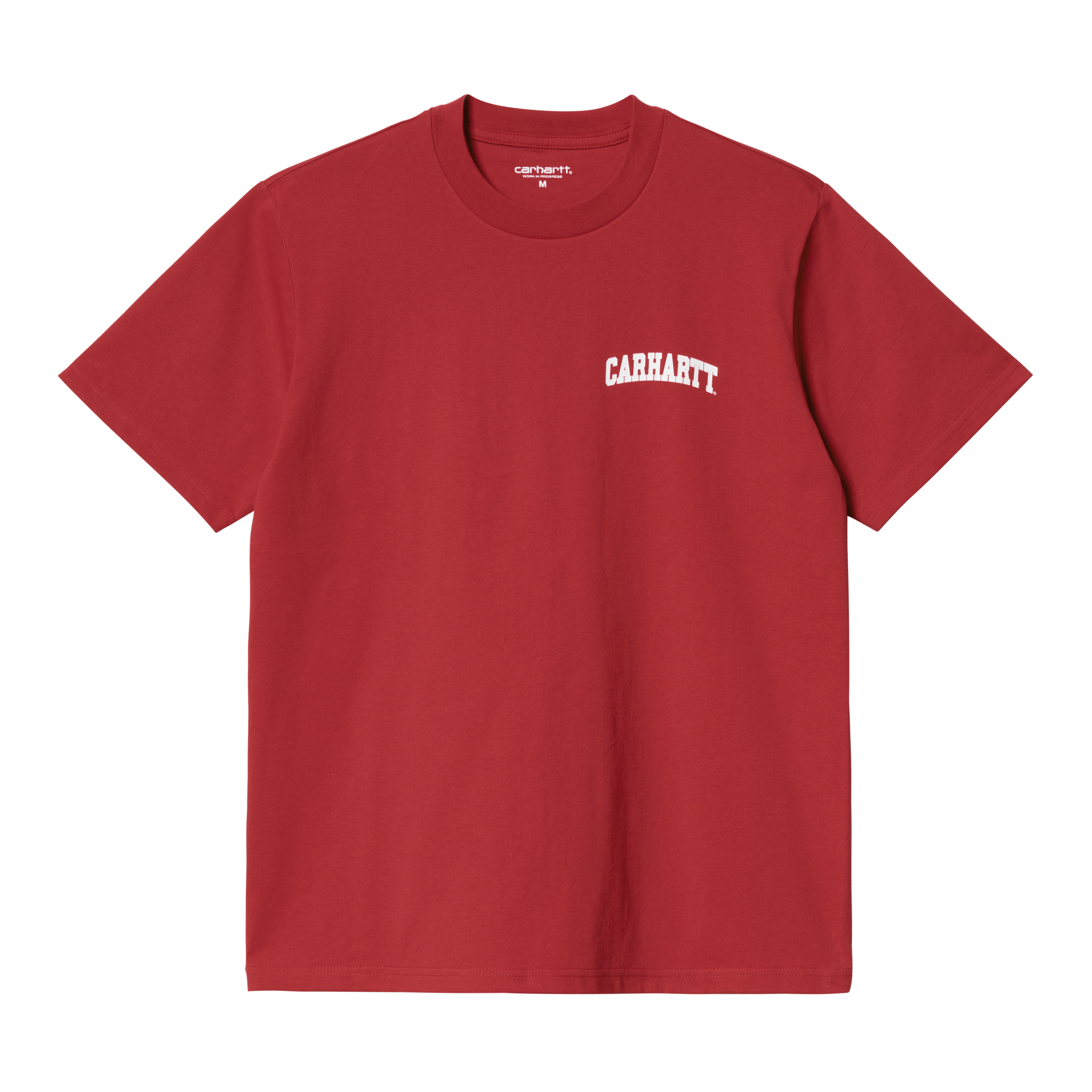 Carhartt WIP Short Sleeve University Script T-Shirt in Rot