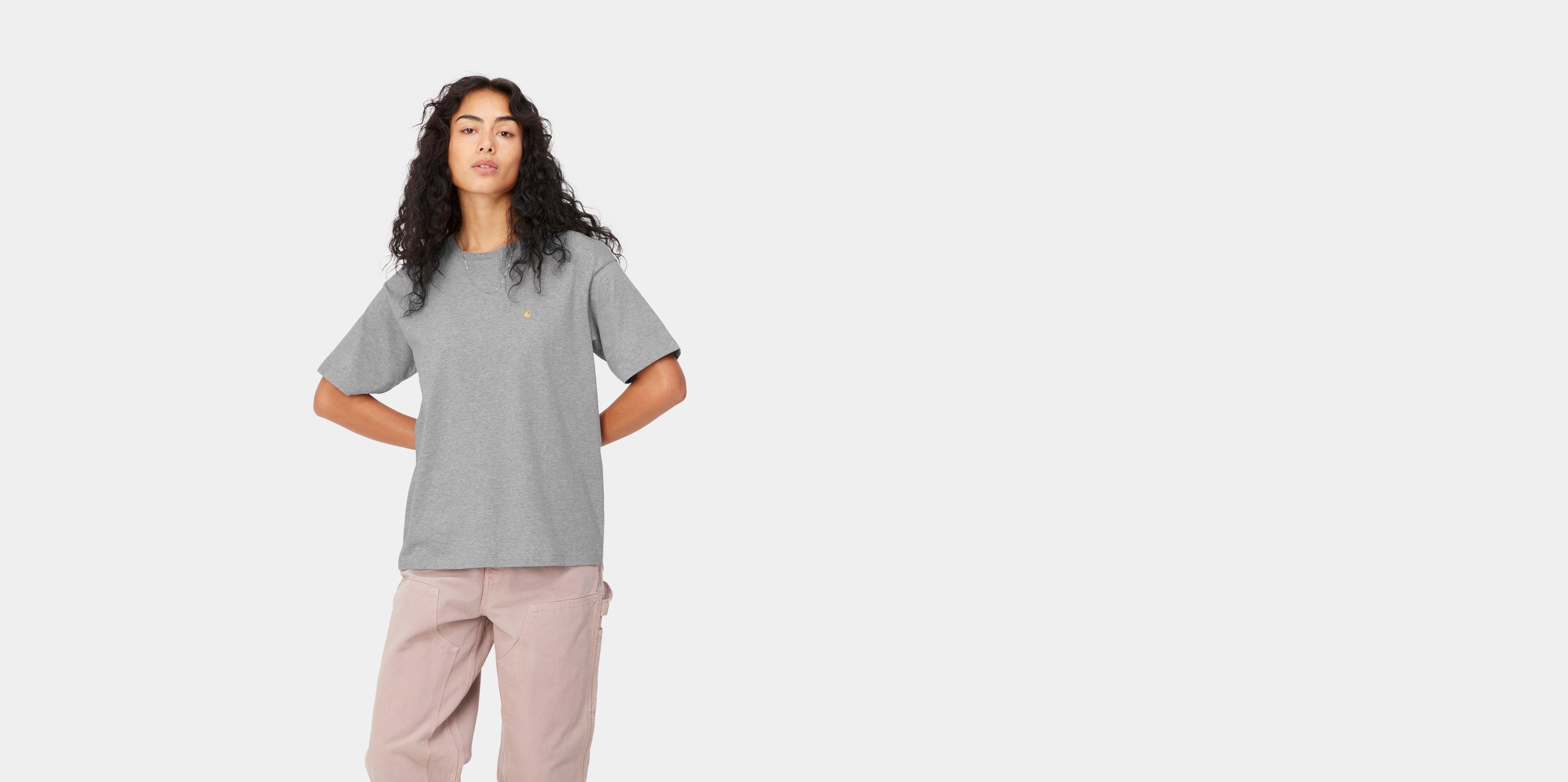 CARHARTT Camiseta S/S Chase Mujer - Violeta