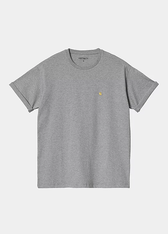 Carhartt WIP Women’s Short Sleeve Chase T-Shirt in Grey