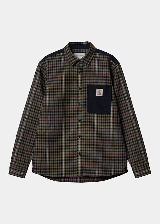 Carhartt WIP Long Sleeve Asher Shirt in Grün