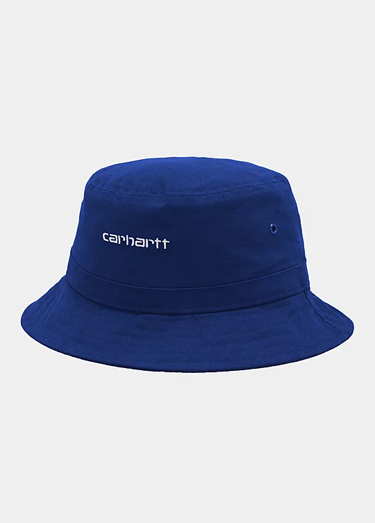 Carhartt WIP Script Bucket Hat in Blu