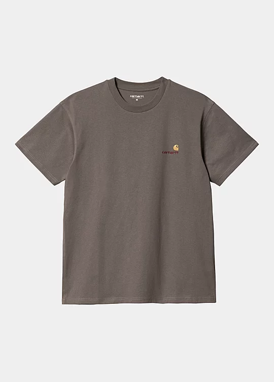 Carhartt WIP Short Sleeve American Script T-Shirt Marron