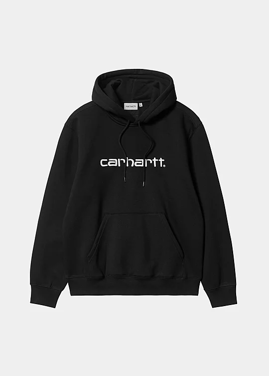 Carhartt WIP Hooded Carhartt Sweatshirt in Black
