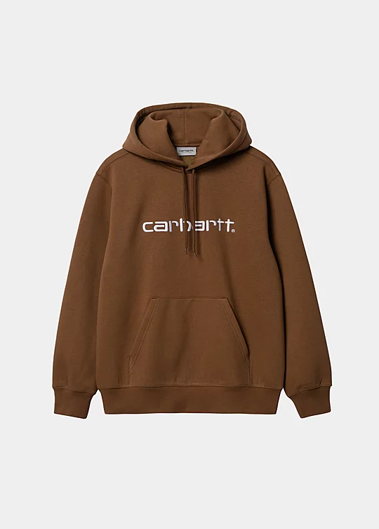 Carhartt WIP Hooded Carhartt Sweatshirt in Braun