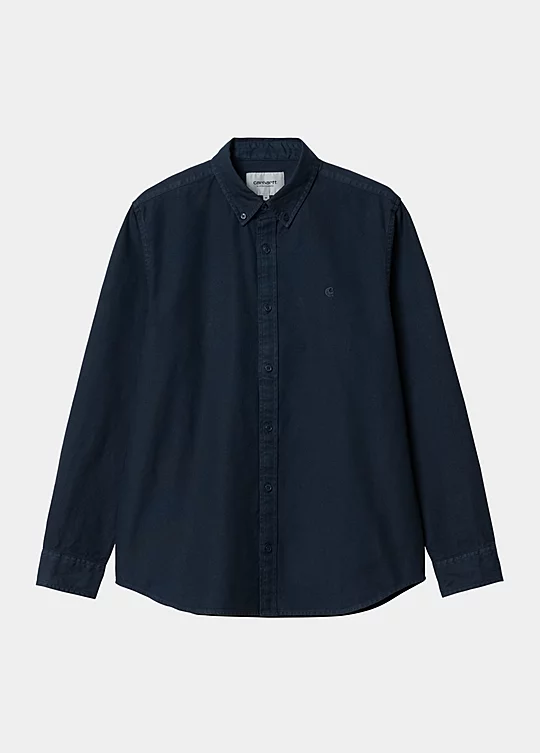 Carhartt WIP Long Sleeve Bolton Shirt in Blue