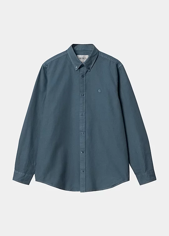 Carhartt WIP Long Sleeve Bolton Shirt Bleu