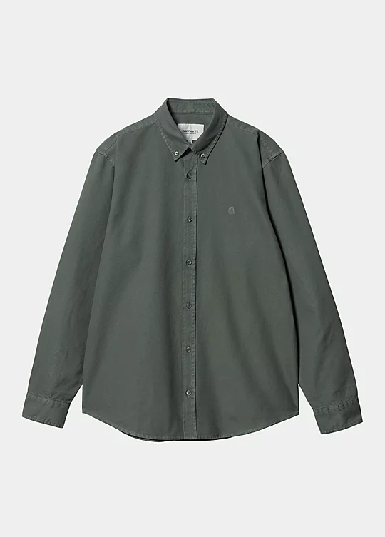 Carhartt WIP Long Sleeve Bolton Shirt in Verde