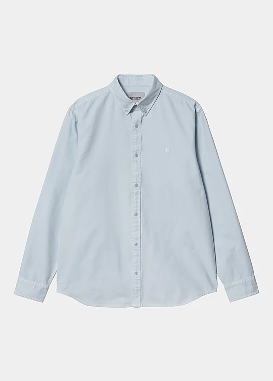 Carhartt WIP Long Sleeve Bolton Shirt in Blu