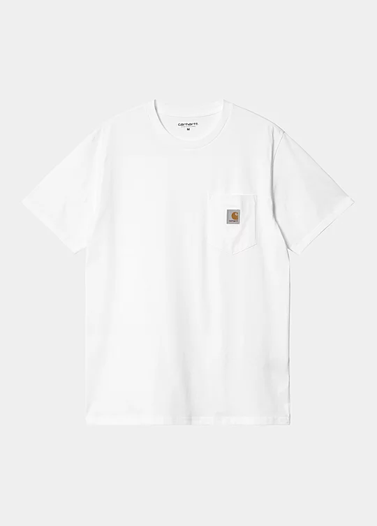 Carhartt WIP Short Sleeve Pocket T-Shirt em Branco