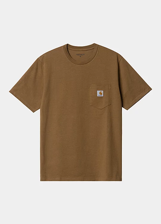 Carhartt WIP Short Sleeve Pocket T-Shirt em Castanho