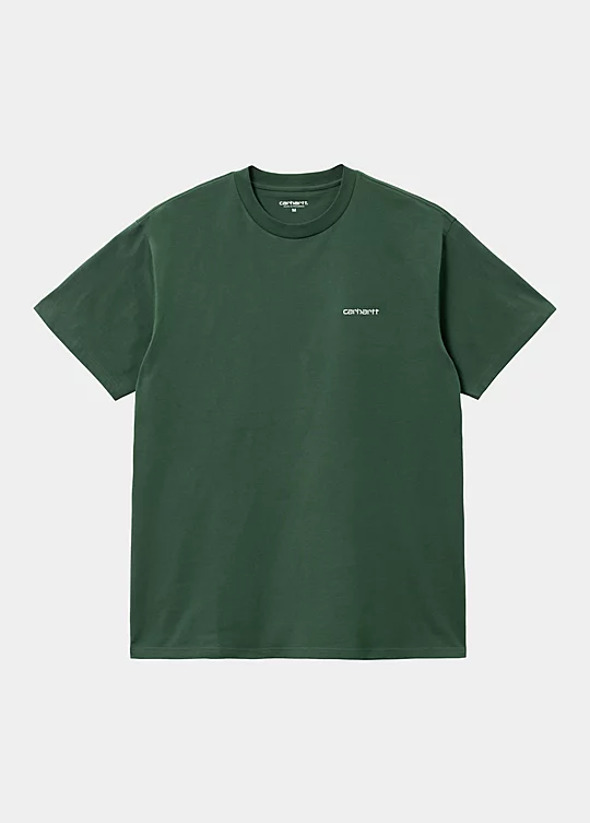 Carhartt WIP Short Sleeve Script Embroidery T-Shirt Vert