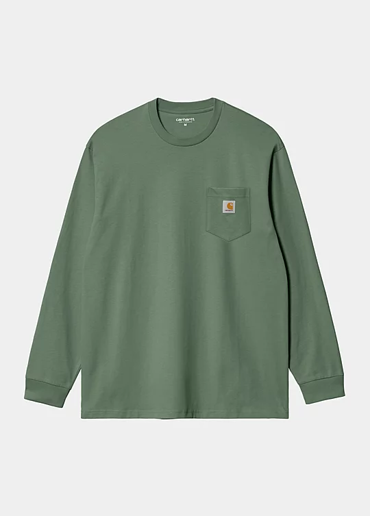 Carhartt WIP Long Sleeve Pocket T-Shirt en Verde