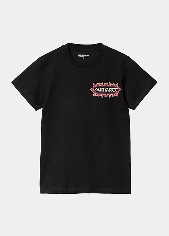 Carhartt WIP Women’s Short Sleeve Spaces T-Shirt in Nero