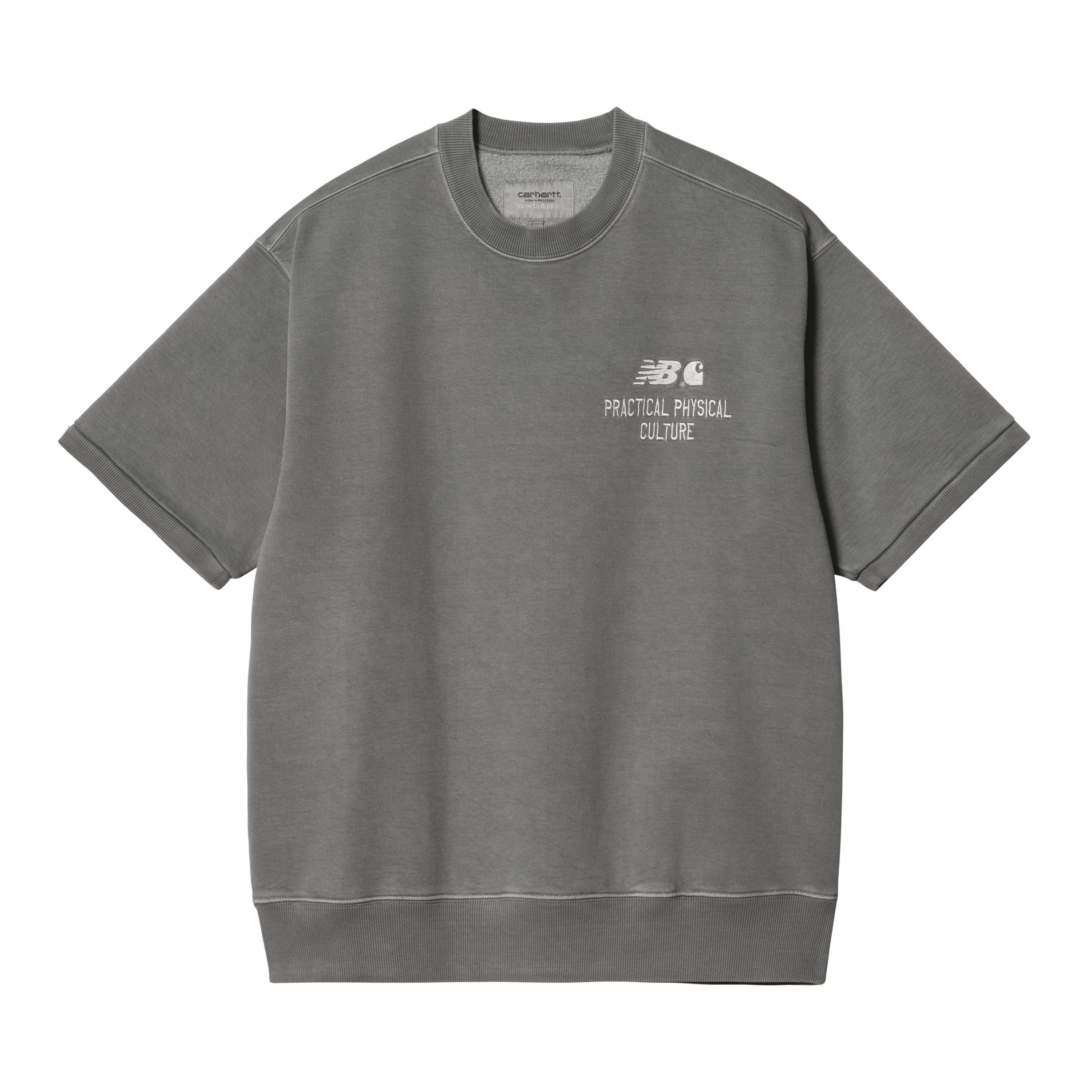 Carhartt WIP New Balance x Carhartt WIP Sculpture Center Short Sleeve Sweatshirt in Grey
