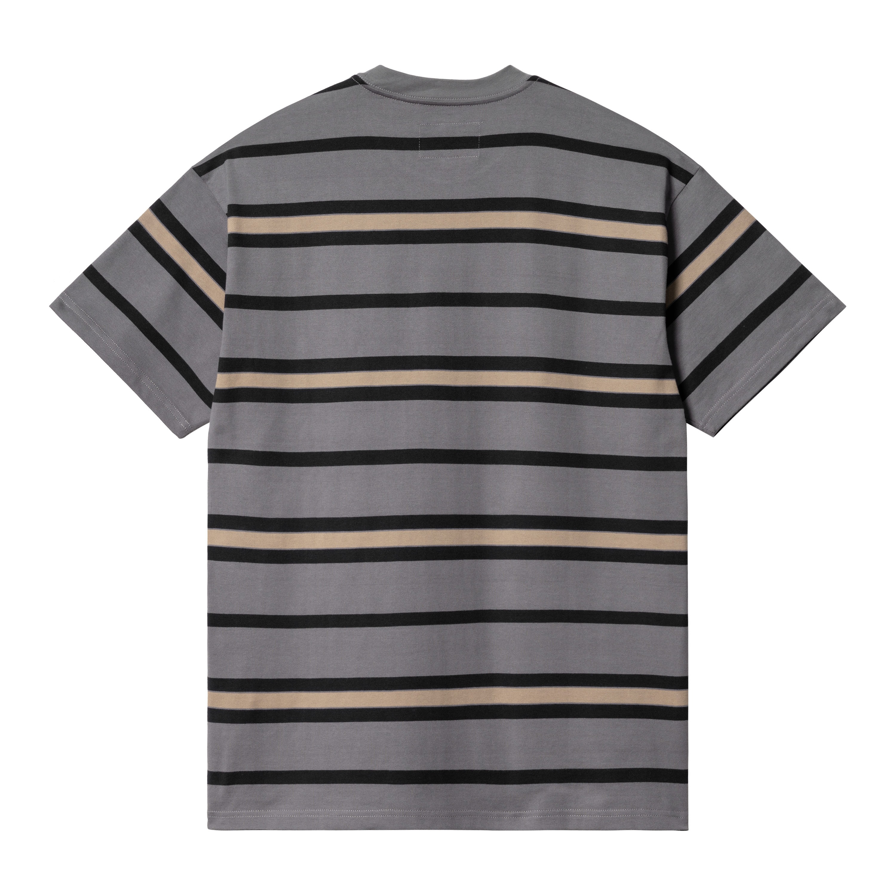 Carhartt WIP New Balance x Carhartt WIP Sculpture Center Short Sleeve Stripe T-Shirt in Grey