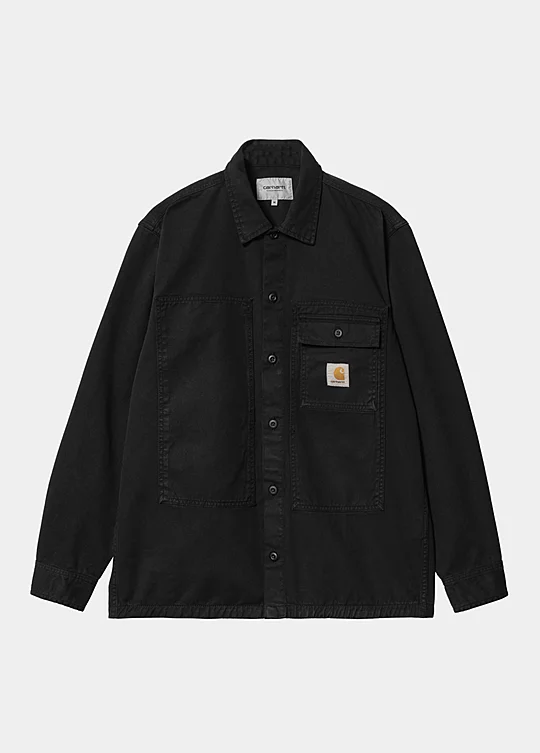 Carhartt WIP Long Sleeve Charter Shirt in Schwarz
