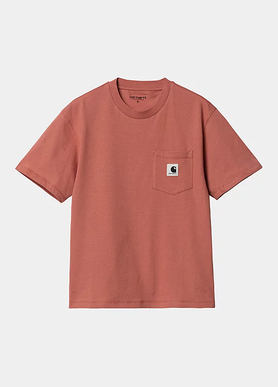 Carhartt WIP Women’s Short Sleeve Pocket T-Shirt in Rosa