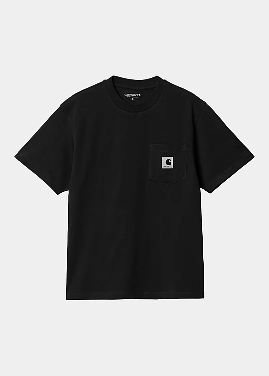 Carhartt WIP Women’s Short Sleeve Pocket T-Shirt in Schwarz