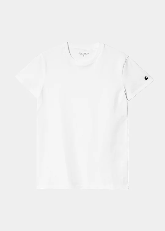 Carhartt WIP Women’s Short Sleeve Basis T-Shirt en Blanco