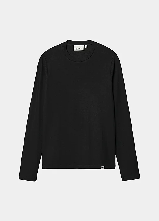 Carhartt WIP Women’s Long Sleeve Seri T-Shirt in Schwarz