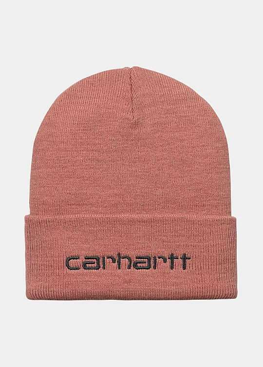 Carhartt WIP Script Beanie in Pink