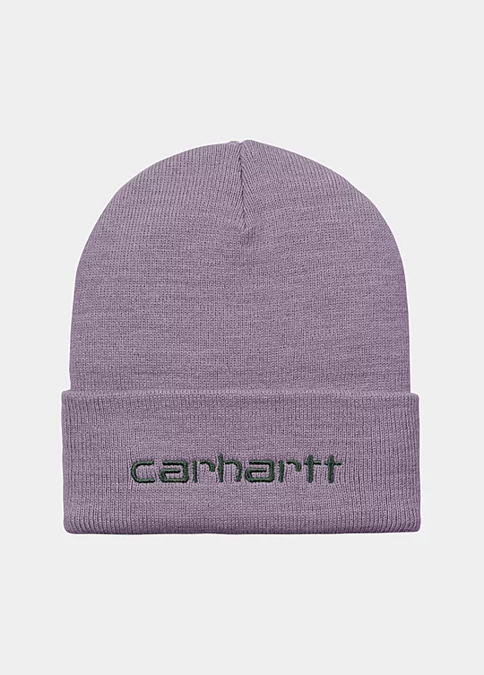 Carhartt WIP Script Beanie in Purple