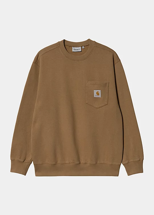Carhartt WIP Pocket Sweatshirt in Brown