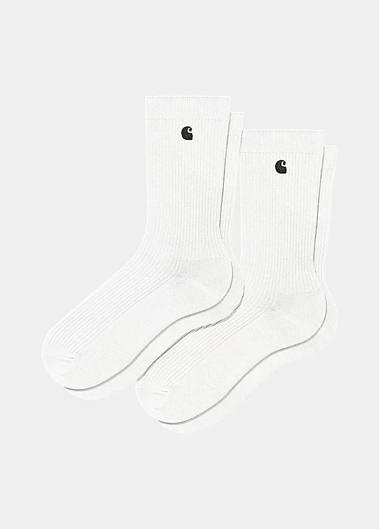 Carhartt WIP Madison Pack Socks in White