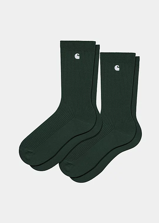 Carhartt WIP Madison Pack Socks in Green