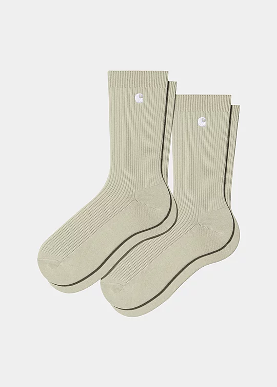 Carhartt WIP Madison Pack Socks in Beige
