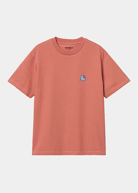 Carhartt WIP Women’s Short Sleeve Putty T-Shirt in Rosa