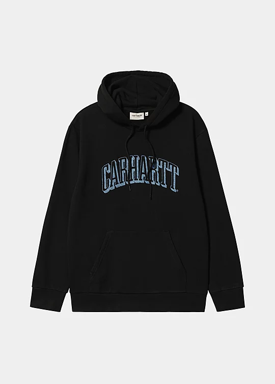 Carhartt WIP Hooded Scrawl Sweatshirt in Black