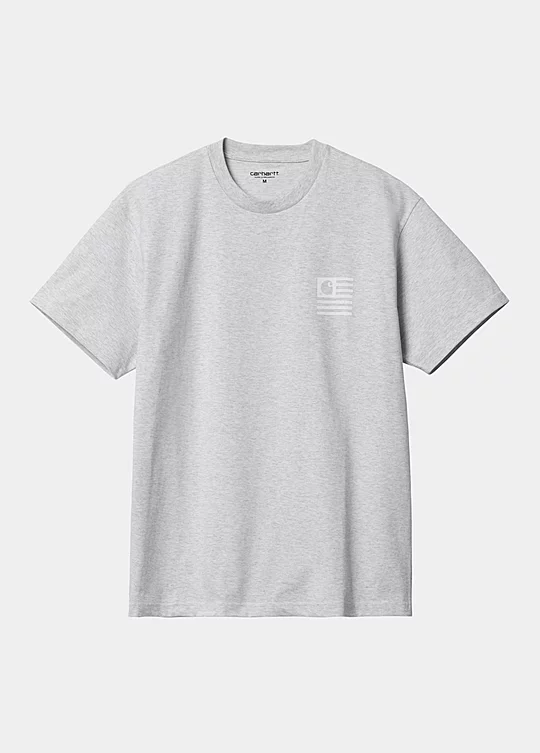 Carhartt WIP Short Sleeve Label State Flag T-Shirt in Grau