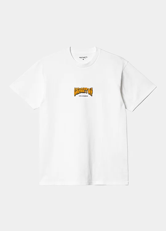 Carhartt WIP Short Sleeve Bubble Script T-Shirt in Weiß