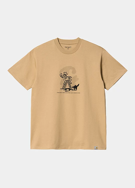Carhartt WIP Short Sleeve Lucky Painter T-Shirt in Braun