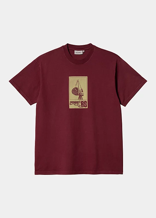 Carhartt WIP Short Sleeve Worksite T-Shirt in Rot