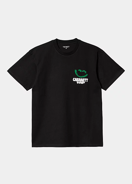 Carhartt WIP Short Sleeve Happy Script T-Shirt in Black