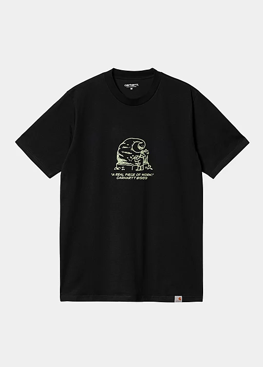 Carhartt WIP Short Sleeve Piece Of Work T-Shirt in Black