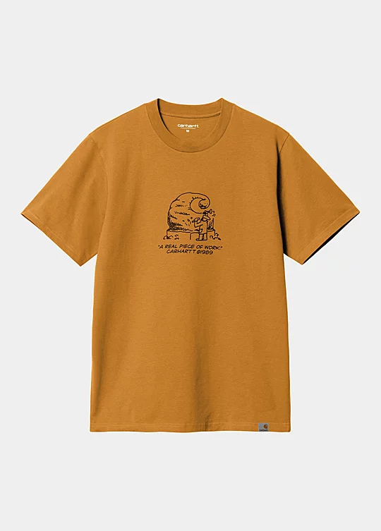 Carhartt WIP Short Sleeve Piece Of Work T-Shirt in Giallo