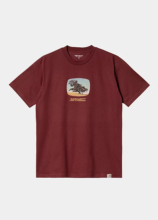 Carhartt WIP Short Sleeve Seeds T-Shirt in Rosso