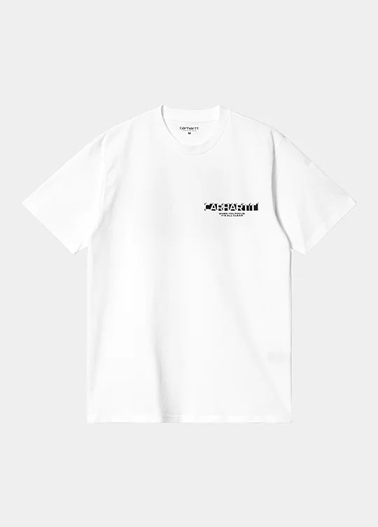 Carhartt WIP Short Sleeve Natural Surveillance T-Shirt in Bianco
