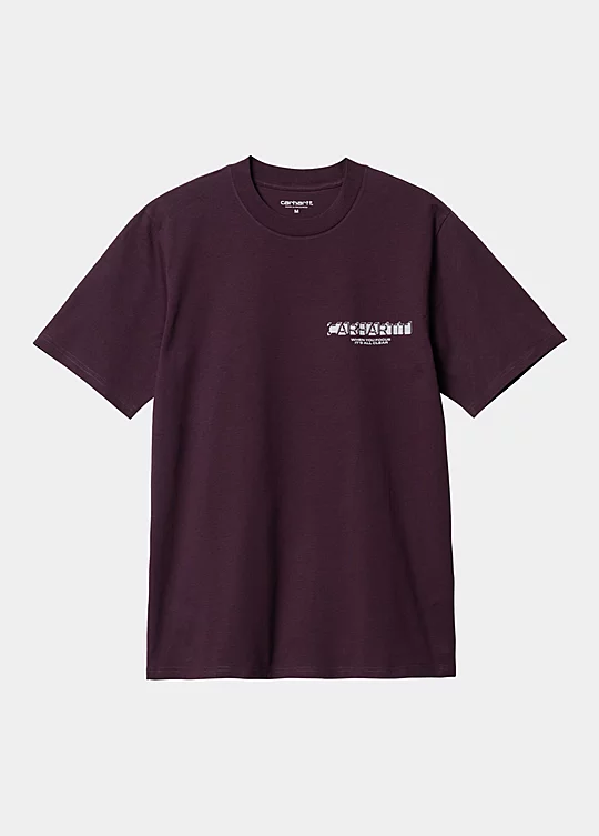 Carhartt WIP Short Sleeve Natural Surveillance T-Shirt in Purple
