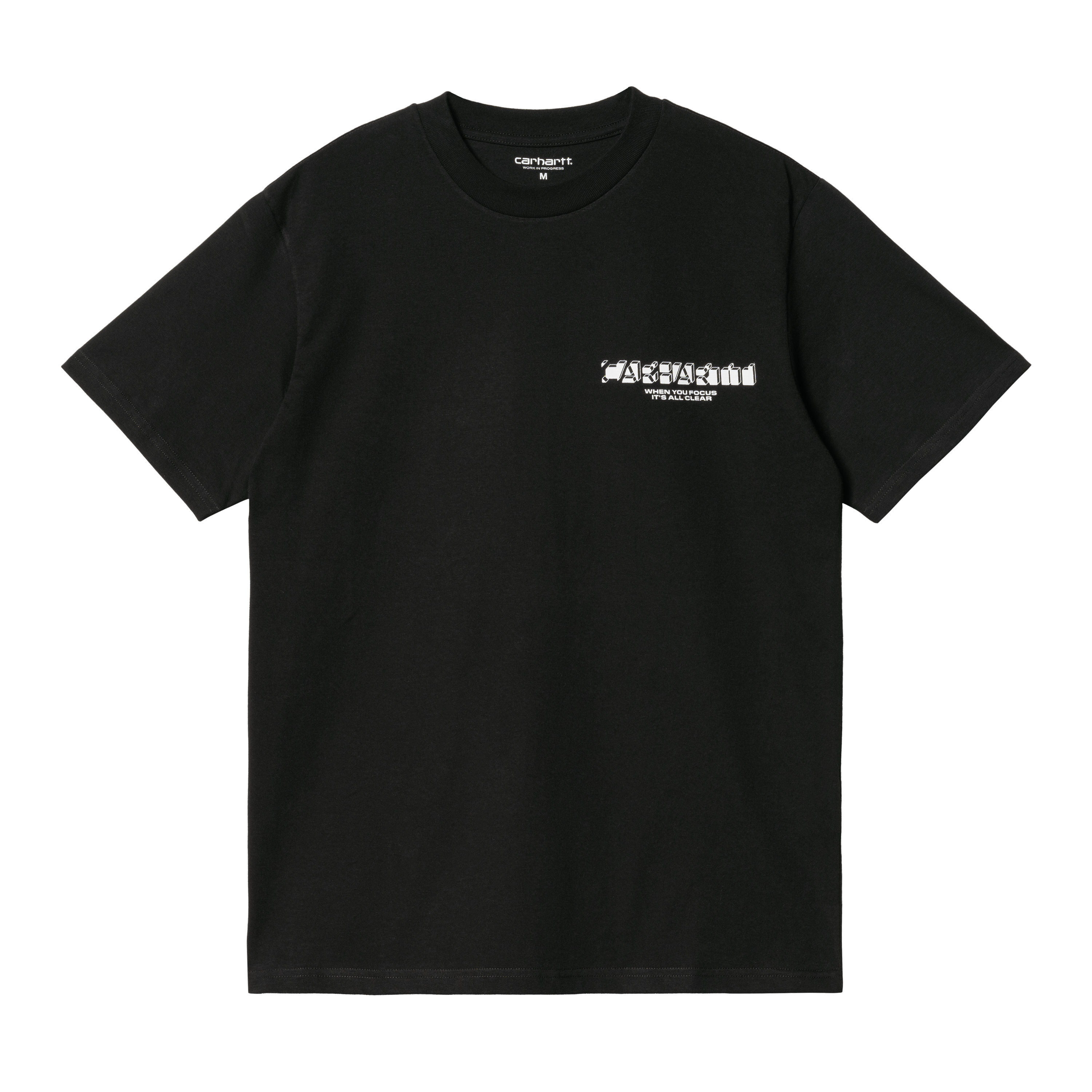Carhartt WIP Short Sleeve Natural Surveillance T-Shirt in Schwarz