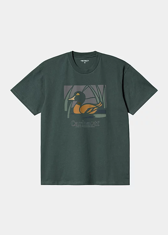 Carhartt WIP Short Sleeve Duck Pond T-Shirt en Verde